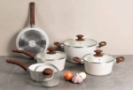 JOGO DE PANELAS LINHA CERAMIC LIFE 5 PEÇAS BRINOX - VANILLA