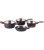 JOGO DE PANELAS LINHA CERAMIC SIRIUS 4 PEÇAS BRINOX - PRETO FOSCO